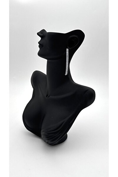 ELİOSA أقراط فضية من الفولاذ بحجر الزركون المقاوم للصدأ