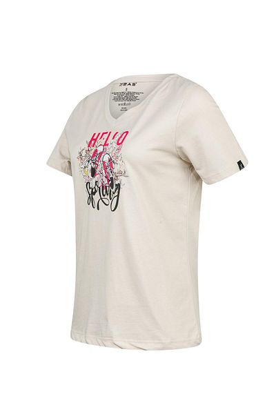 2AS Alone Printed V-Neck Women's T-Shirt 402