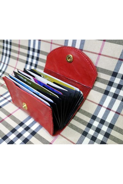 yavuz deri Real Leather Accordion Card Holder