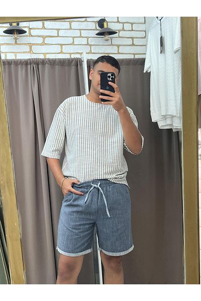 TUBA TOPTAŞ Slim Denim Shorts