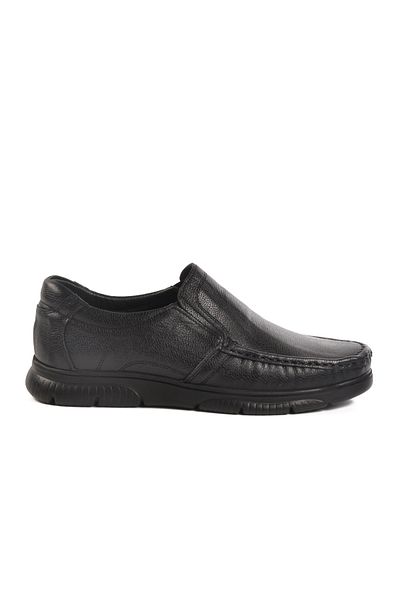 AYAKMOD Black Genuine Leather Men's Casual Shoes 232060 m