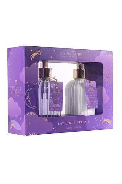 The Luxury Bathing Company Heavenly Hands Gift Set, Lavender, Liquid Soap,The Luxury Bathing Company, 2 x 400 ml