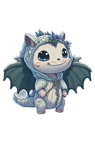 INOVATIX Set de 8 piese, autocolant dragon mic, INOVATIX®. 6 cm