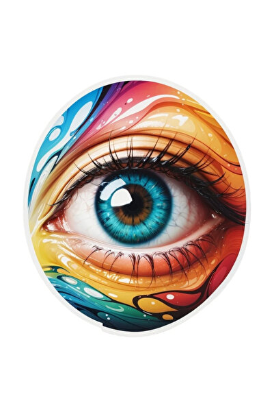 INOVATIX Set de 8 autocolante cu ochi luminos, INOVATIX®. 6 cm