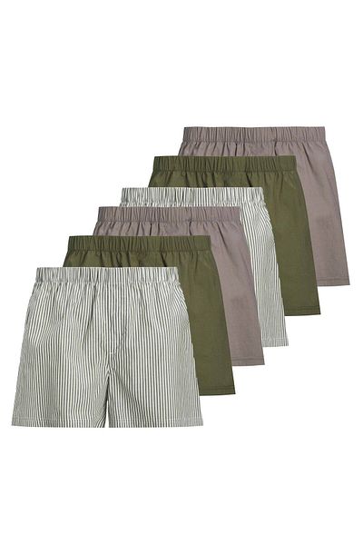 Jack & Jones JACK&JONES Herren Web-Boxershorts, 6er Pack - JACMILANO WOVEN BOXERS 6 PACK , Baumwolle