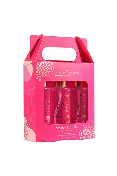 The Luxury Bathing Company Tempting Trio Gift Set, Sweet Vanilla & Almond Glaze, The Luxury Bathing Company, 3 x 100 ml
