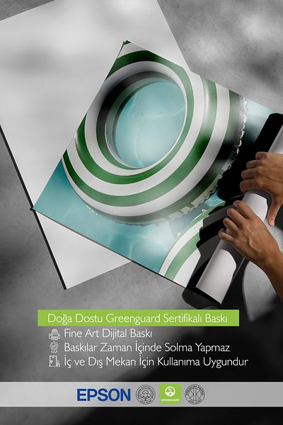 Postifull Wooden Framed Poster, Sea Ring, Photo, Green Color Poster, 2025 Summer Selection, No:109652