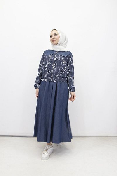 Armine TREND 667 Denim Jacket Skirt Suit