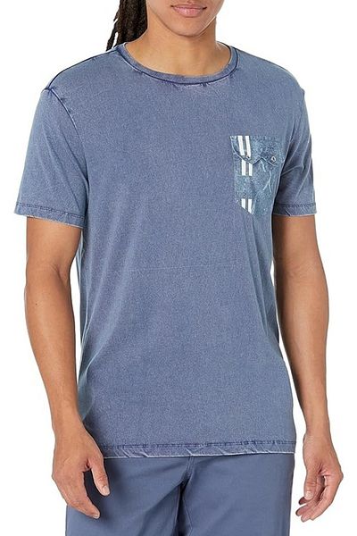 Desigual Deegan Cotton T-Shirt with Pocket, Blue, L