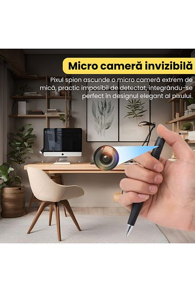 Spionescu Spy pen camera 1080 HD and microphone, audio, video, photo recording device