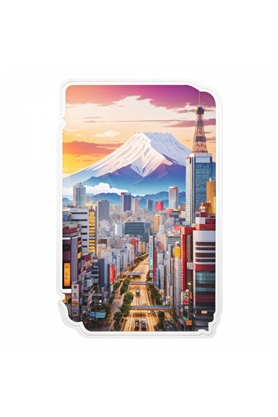 INOVATIX Set de 8 autocolante cu orașul Osaka, INOVATIX®. 6 cm