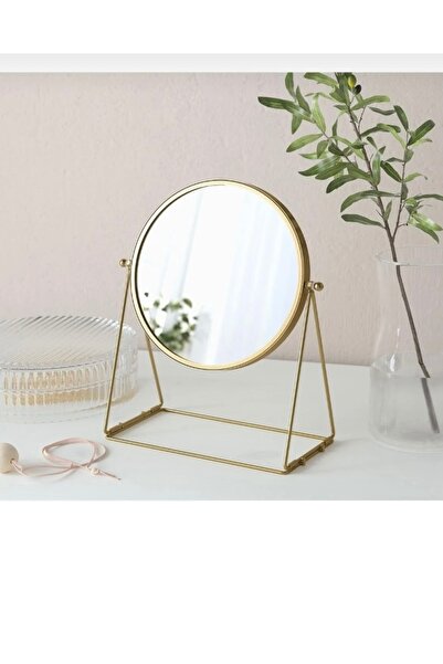 IKEA Lassbyn masa aynası altın rengi 17 cm