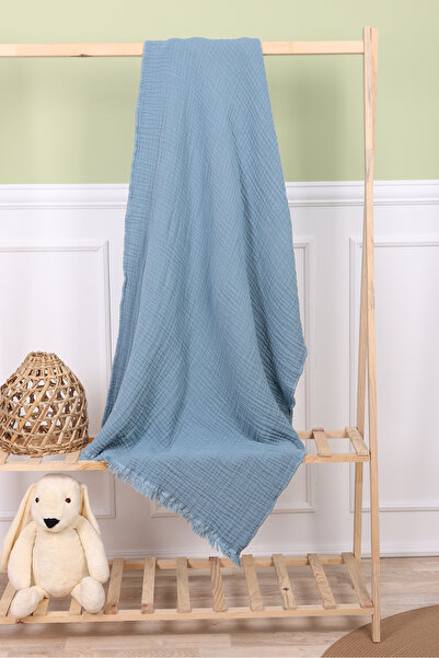 Jusso Muslin Tasseled 4 Layer Blanket