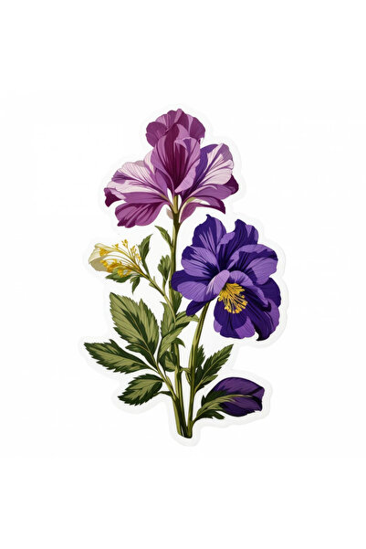 INOVATIX Set de 8 autocolante cu flori de călugăr, INOVATIX®. 6 cm