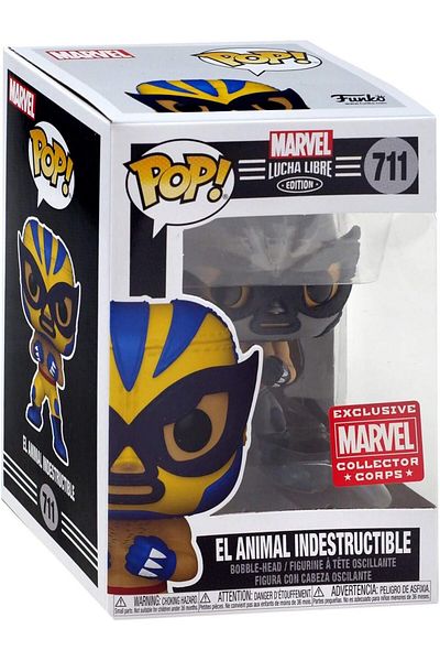 Funko Marvel Collector Corps Exclusive Lucha Libre #711 B El Animal Indestructible w/ Free Acrylic Case