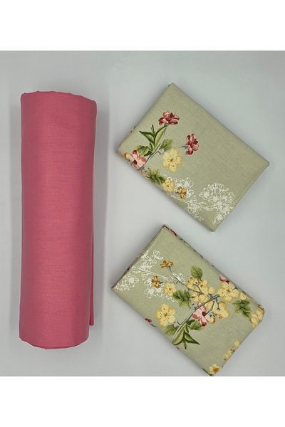 pınarhome collectıon 100% Organic Cotton Soft Fabric Embedded Sheets+Pillow Cover Corner Depth 28-30 Cm**New Season**