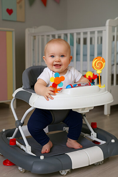 Bebeck Royal Sallanabilen Eğitici Oyuncak Ve Müzikli Lüx Yürüteç