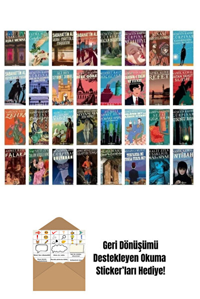 TÜRKİYE İŞ BANKASI KÜLTÜR YAYINLARI Türk Edebiyatı Klasikleri 32 Kitap + Okum...