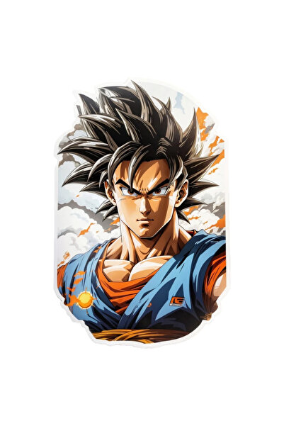 INOVATIX Set de 8 piese, autocolant bust Goku, INOVATIX®. 6 cm