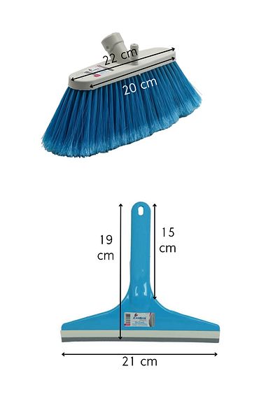 Kent Pazarı 4-Piece Auto Cleaning Kit |   Microfiber Tank Cloth, Windshield Cloth, Auto Brush and Squeegee