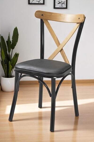 MYMASSA Tonet Sandalye - Metal İskelet - Mutfak Sandalyesi - Salon Sandalyesi