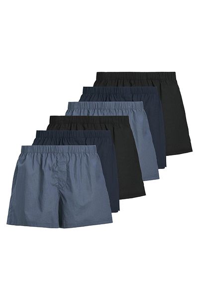 Jack & Jones JACK&JONES Herren Web-Boxershorts, 6er Pack - JACMILANO WOVEN BOXERS 6 PACK , Baumwolle