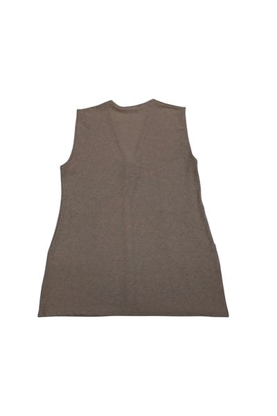 ECE GİYİM Women's Three Button Front Jacquard Pocket Short Vest