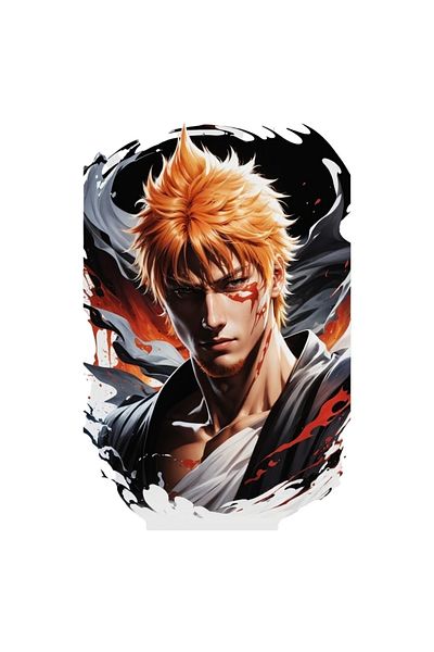 INOVATIX Set de 8 piese, autocolant Ichigo Kurosaki, INOVATIX®. 6 cm