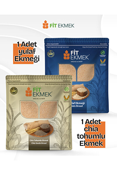 fit 1 Adet Chia Ekmeği 300GR ve 1 Adet Yulaf Ekmaeği 300GR
