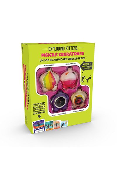 Exploding Kittens Board game Flying Cats, Romanian language
