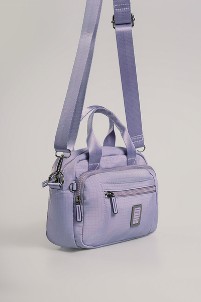 Getcho Drup Women's Purple Hand and Shoulder Bag Sports Stylish Cross Strap Multi-Eye Lightweight Fabric Mini Size Bag