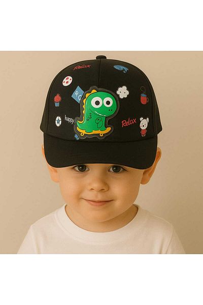 gigigiyim Dinosaur Printed Lighted Children's Hat