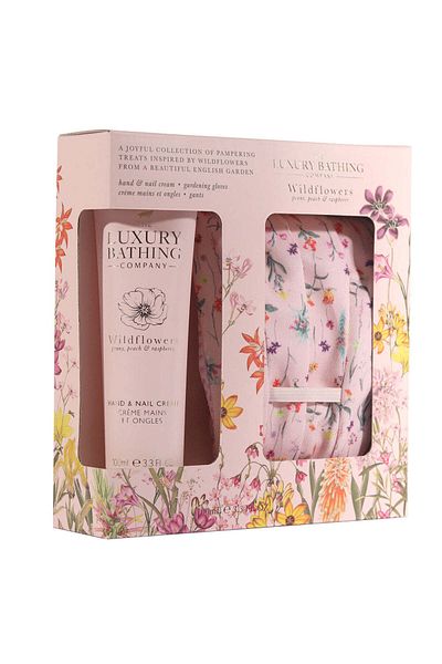 The Luxury Bathing Company Perfect Duo Gift Set, Wildflowers, Peony, Peach & Raspberry, The Luxury Bathing Company, 2 items