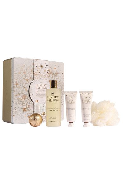 The Luxury Bathing Company Luxury Bathing Gift Set, Bergamot, Ginger & Lemongrass, The Luxury Bathing Company, 5 items