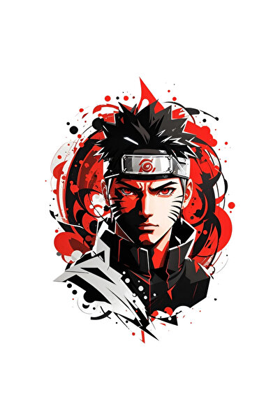 INOVATIX Set de 8 piese, autocolant Naruto, INOVATIX®. 6 cm