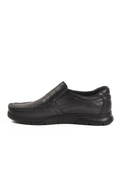 AYAKMOD Black Genuine Leather Men's Casual Shoes 232060 m