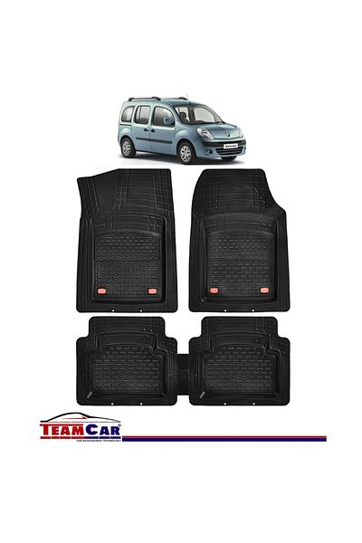 TEAMCAR Covorase Auto ® Tip Tavita Renault Kangoo Ii (2008-2020) Negru