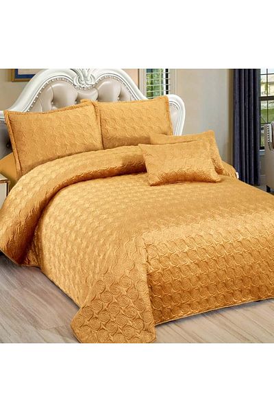 OEM Quilted velvet blanket, 5 pieces, double bed, 220x240 cm, CC10