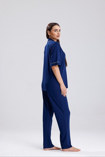 Espuar 770 Women's Short Sleeve Front Button Pajama Set