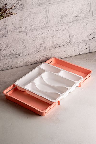 Snippy Spony - Double Sided Extendable, Adjustable Practical Drawer Cutlery Organizer, Ladle