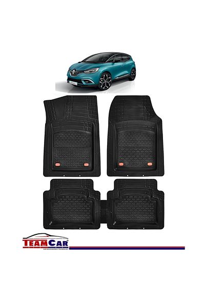 TEAMCAR Covorase Auto ® Tip Tavita Renault Scenic Iv (2016-2024) Negru