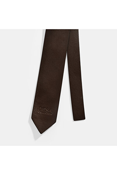 Desa Brown Leather Tie