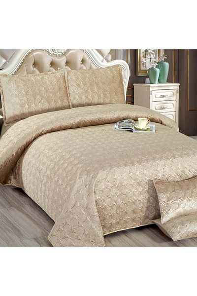 OEM Quilted velvet blanket, 5 pieces, double bed, 220x240 cm, CC13