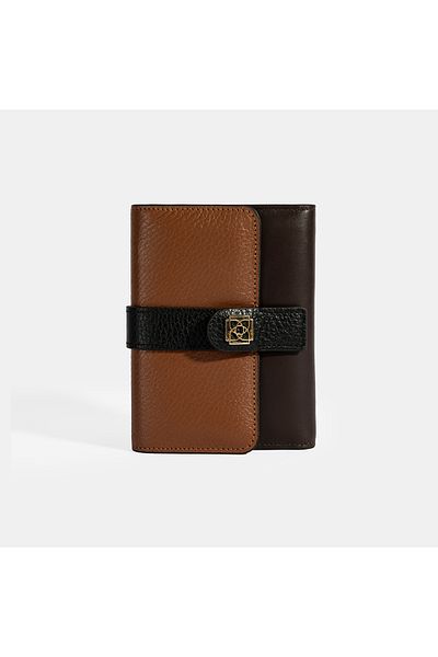 Desa Women's Brown / Black Leather Wallet