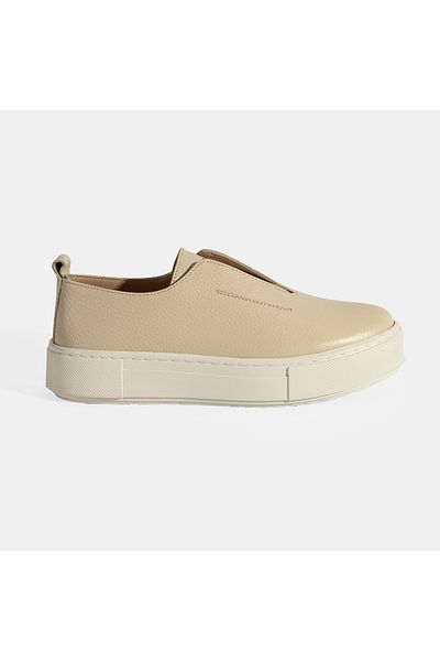 Desa Women's Beige Casual Leather Shoes