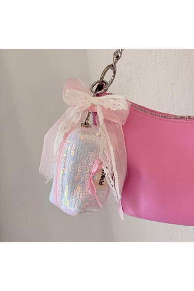 PİNKUE Pinkue Sequin AirPods & Bow Charm Set
