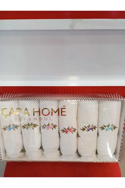Çapa Home Cotton 6 Li Premium Special Quality Gift Daily Use Kitchen Towel 30X50
