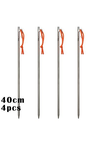 Choice 8x400 4PCs TiTo Titanium Alloy Tent Pegs Outdoor Camping Tent Nail Anti-bending Heavy Duty Canopy Ti