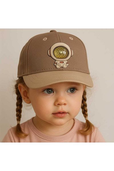 gigigiyim Astronaut Patterned Lighted Children's Hat
