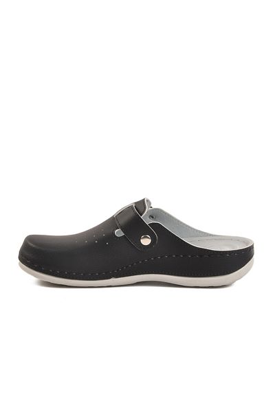 AYAKMOD Black Anatomical Men's Sabo Slippers 52.002 m